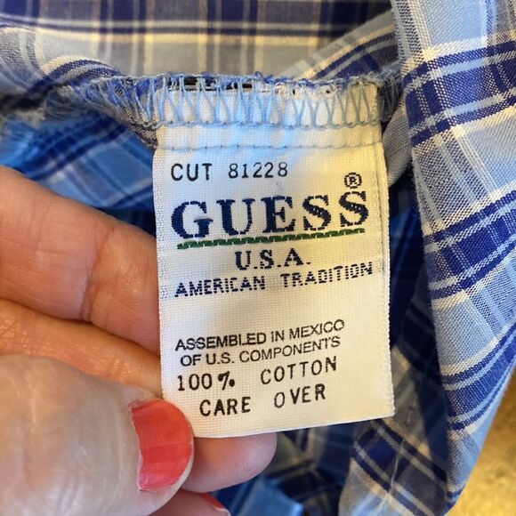 Guess Jeans Plaid Button Up Shirt Size XXL - Picture 8 of 8